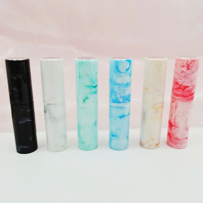 Color modificado para requisitos particulares 8ml de la botella de perfume recargable del modelo plástico del mármol de la inyección