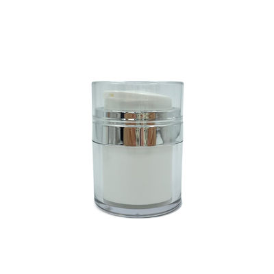 Ronda de empaquetado cosmética de los tarros privados de aire 15g 30g de PMMA rotatoria para la crema del cuidado de piel