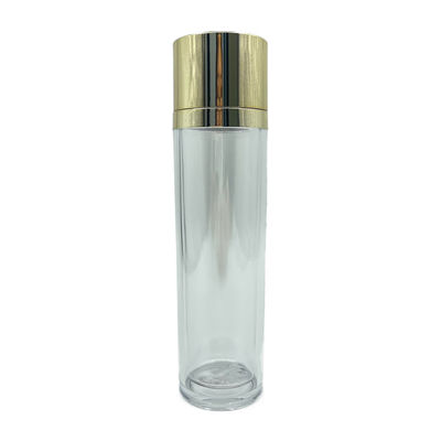 El plástico del casquillo PETG del oro embotella los envases cosméticos de lujo para la tinta 100ml 120ml
