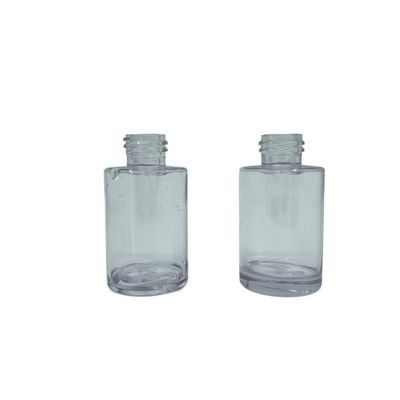 Botella cosmética clara de lujo 30ml portátil de PETG hermética para la marca de gama alta