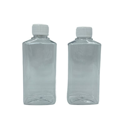 Claro cuadrado recargable del enjuague 250ml de la botella de la bomba del ANIMAL DOMÉSTICO con el casquillo blanco