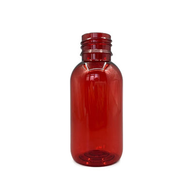 Contra ronda plástica vacía ULTRAVIOLETA de las botellas 100ml 3.52OZ del jarabe con el casquillo evidente del pisón