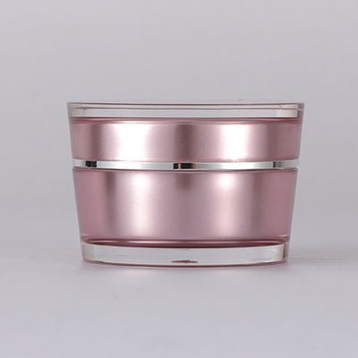 empaquetado cosmético del cartabón de 15g 30g 50g 75g de la forma del tarro de acrílico vacío redondo de lujo de la crema para el cosmético con la tapa