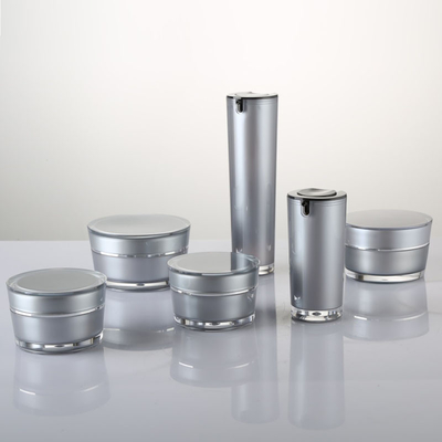 empaquetado cosmético del cartabón de 15g 30g 50g 75g de la forma del tarro de acrílico vacío redondo de lujo de la crema para el cosmético con la tapa