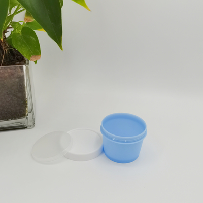 La mono taza cosmética material del helado del tarro 50ml 100ml 200ml 250ml de los PP forma el tarro del cuidado personal