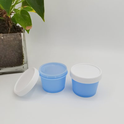 La mono taza cosmética material del helado del tarro 50ml 100ml 200ml 250ml de los PP forma el tarro del cuidado personal