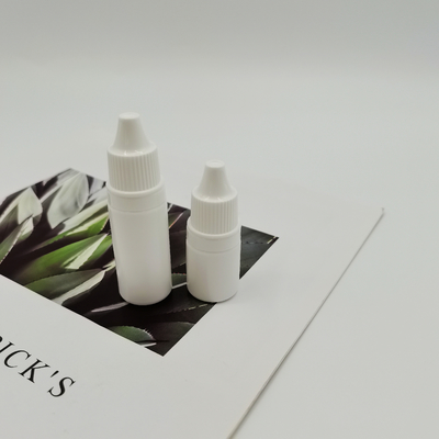 botella líquida plástica del cuentagotas del ojo de 5ml 10ml PE con el casquillo y la punta a prueba de manipulaciones
