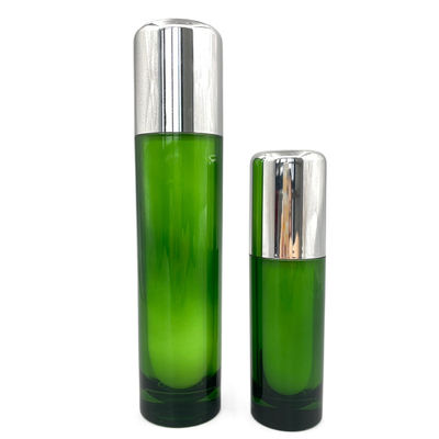 Acrílico vacío de lujo de los envases 50ml 120ml de la botella cosmética redonda de la bomba