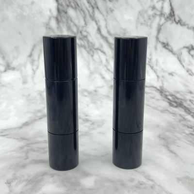 los ABS vacíos del punto culminante de la ocultación de los envases de la barra de labios del negro 8g doblan la cabeza