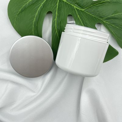 el cosmético plástico blanco 100g sacude el impacto anti de los envases vacíos para la crema del BALNEARIO/friega la goma