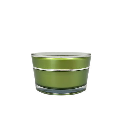 empaquetado cosmético del cartabón de 15g 30g 50g 75g de la forma del tarro de acrílico vacío redondo de lujo de la crema para el cosmético con la tapa