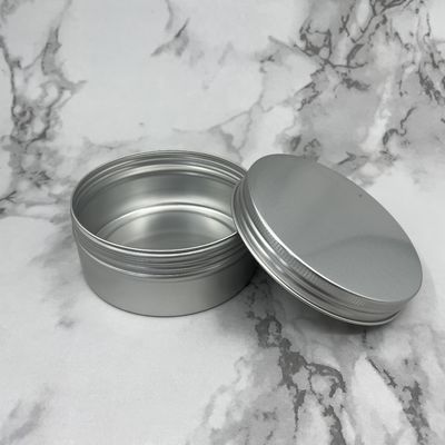 El metal de aluminio de Tin Jars 250ml del caramelo conserva con el tornillo en las tapas