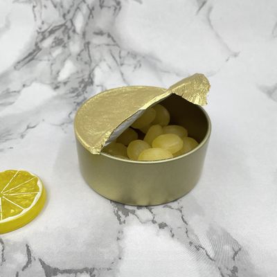 El metal de aluminio de Tin Jars 250ml del caramelo conserva con el tornillo en las tapas