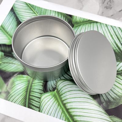 Pequeño top de aluminio de la torsión de 60ml 80ml Tin Jars Round Edge Screw para las ceras