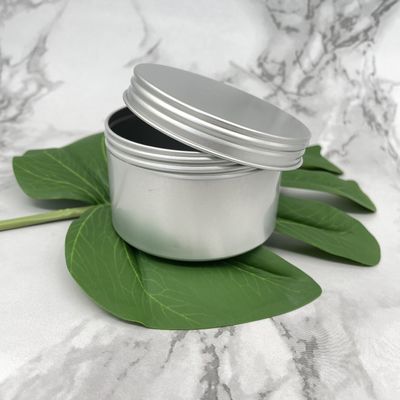 Pequeño top de aluminio de la torsión de 60ml 80ml Tin Jars Round Edge Screw para las ceras