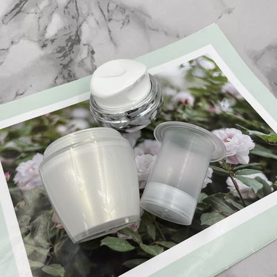 Los envases cosméticos 30g 50g de la bomba del tarro privado de aire reemplazable de la crema modificaron color para requisitos particulares