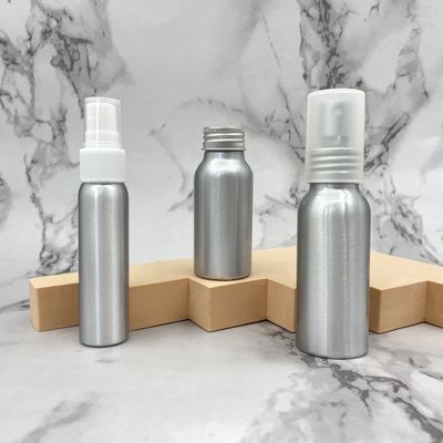 Botella cosmética de aluminio ULTRAVIOLETA anti que sella 100ml 150ml con la etiqueta
