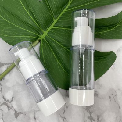 15ml, 30ml, 50ml, 80ml, 100ml, actuador privado de aire de la loción de la botella de la loción 120ml para el cuidado de piel