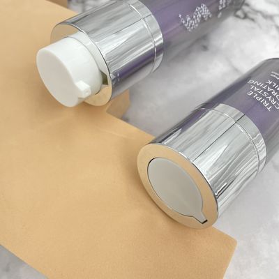 15ml 30ml 50ml para el cuidado de piel alrededor de la botella privada de aire de la bomba de la pared doble rotatoria