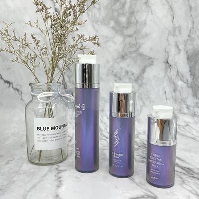 15ml 30ml 50ml para el cuidado de piel alrededor de la botella privada de aire de la bomba de la pared doble rotatoria