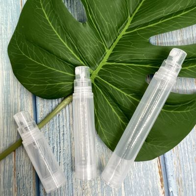 Pequeño color modificado para requisitos particulares plástico privado de aire de la botella 10ml 15ml de la bomba del espray
