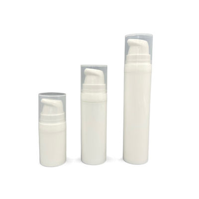 broche privada de aire de la botella de la bomba de 10ml 15ml en la impresión plástica blanca de la pantalla