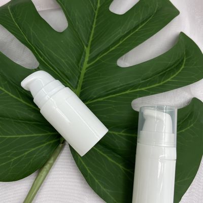 broche privada de aire de la botella de la bomba de 10ml 15ml en la impresión plástica blanca de la pantalla