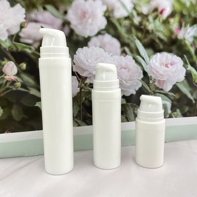 broche privada de aire de la botella de la bomba de 10ml 15ml en la impresión plástica blanca de la pantalla