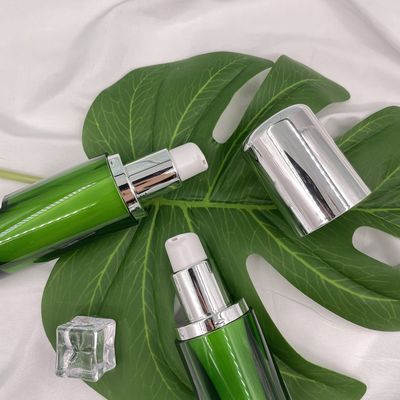 Acrílico vacío de lujo de los envases 50ml 120ml de la botella cosmética redonda de la bomba