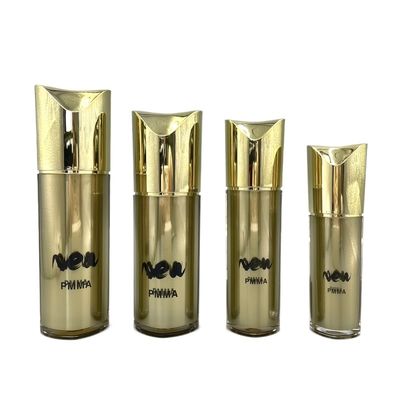 Embalajes cosméticos reutilizables 80ml 100ml de la forma de la bomba del oro cosmético especial de la botella