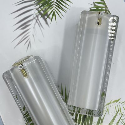 Prensa de empaquetado 100ml del finger de la botella cosmética cuadrada de la bomba del ABS