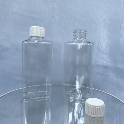 Claro cuadrado recargable del enjuague 250ml de la botella de la bomba del ANIMAL DOMÉSTICO con el casquillo blanco