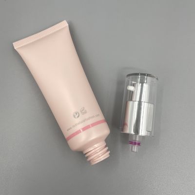 Diámetro vacío poner crema 30m m de los tubos 30ml 50ml del apretón del BB del rosa con la bomba