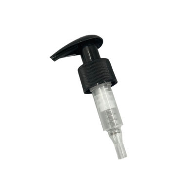La bomba negra del dispensador de la loción jabona 1.2CC para alisar/el cierre acanalado 28/400 28/415