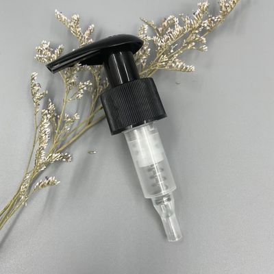 La bomba negra del dispensador de la loción jabona 1.2CC para alisar/el cierre acanalado 28/400 28/415