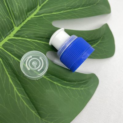 Top plástico impermeable Flip Cap del disco 28/410 top de vaivén de la botella de las pruebas del pisón