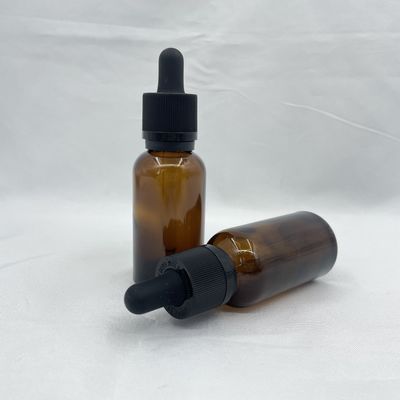 Pisón opaco 30ml evidente de Amber Glass Cosmetic Bottles Dropper con Phototaxis