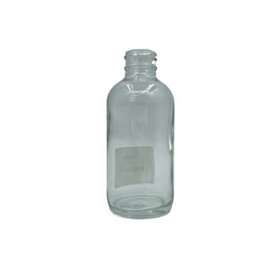 el cosmético de cristal de la ronda 120ml embotella el color modificado para requisitos particulares para el cuidado personal