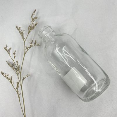 el cosmético de cristal de la ronda 120ml embotella el color modificado para requisitos particulares para el cuidado personal