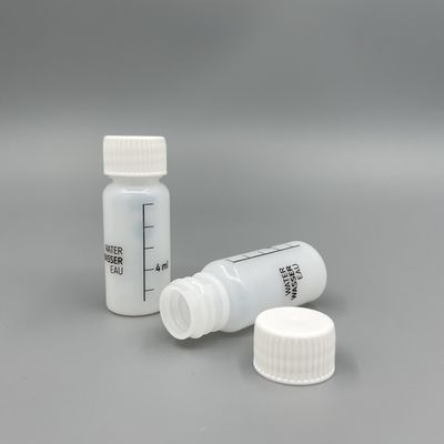 El casquillo blanco plástico de la botella 10ml del pequeño HDPE modificó color para requisitos particulares un uso del tiempo para la loción