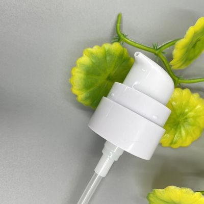 Blanco del dispensador 24/400 de la bomba de la crema 0.25ML/T COMO exterior claro de la primavera del casquillo SS316