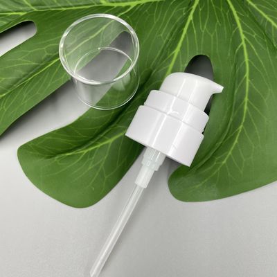 Blanco del dispensador 24/400 de la bomba de la crema 0.25ML/T COMO exterior claro de la primavera del casquillo SS316