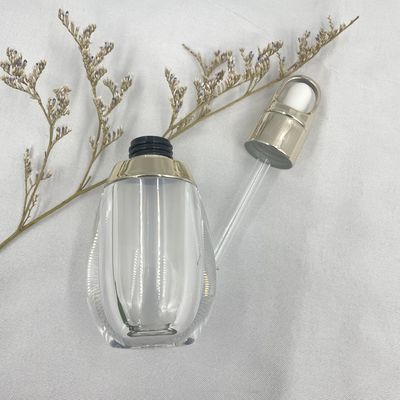 El huevo forma la pared doble de acrílico de encargo de la botella blanca 10ml PP del dropper