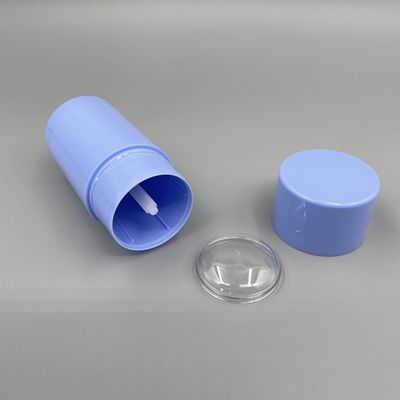 El empujar del azul hacia arriba la ronda vacía 50g 75g de los envases del palillo de desodorante modificó el logotipo para requisitos particulares