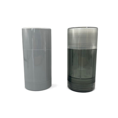 tubos de la ronda de la protección solar COMO/PP de 75g Gray Empty Deodorant Stick Container