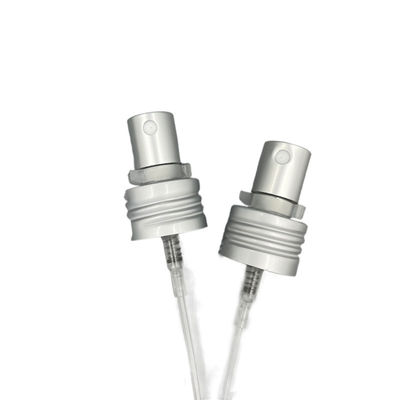 Dispensador Alu de Matt Silver Perfume Pump Sprayer 24/410 dosificación 0.12ML con la cerradura del clip