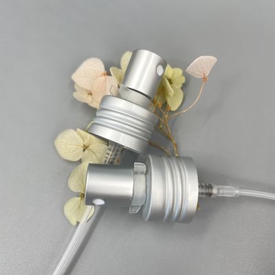 Dispensador Alu de Matt Silver Perfume Pump Sprayer 24/410 dosificación 0.12ML con la cerradura del clip
