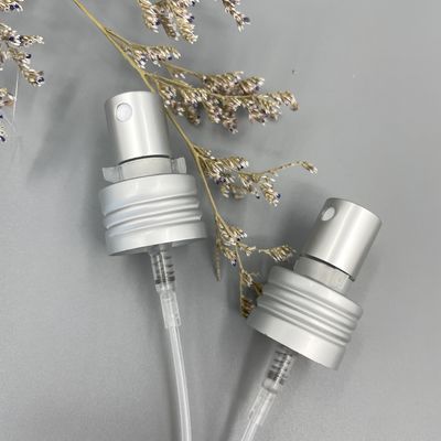 Dispensador Alu de Matt Silver Perfume Pump Sprayer 24/410 dosificación 0.12ML con la cerradura del clip