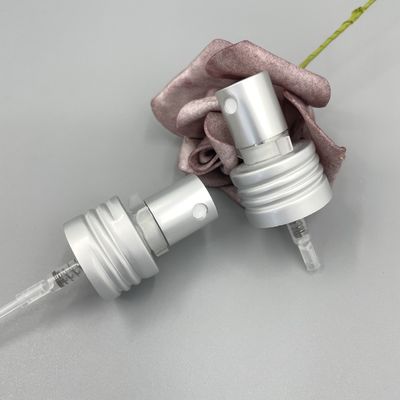 Dispensador Alu de Matt Silver Perfume Pump Sprayer 24/410 dosificación 0.12ML con la cerradura del clip