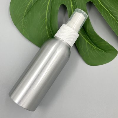 los envases cosméticos de aluminio 3.52oz rocían el hombro redondo del cuello 24m m del diámetro 40m m